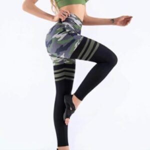 Army Camo Green Gym Tights