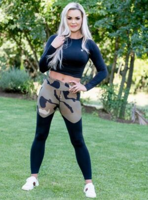 Green and Black Cammo Bottoms